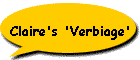 Claire's 'Verbiage'